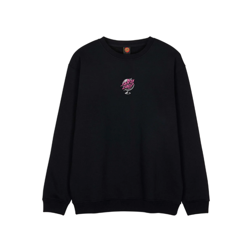 Ανδρική φούτερ μπλούζα Santa Cruz Knibbs Cryptic World Center Crewneck σε μαύρο χρώμα διαθέσιμο στο ns97.gr Kastoria.