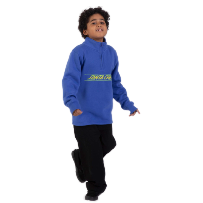 Παιδική φούτερ μπλούζα Santa Cruz Youth Classic Fade 1/4 Zip σε sapphire μπλε χρώμα διαθέσιμο στο ns97.gr Kastoria.