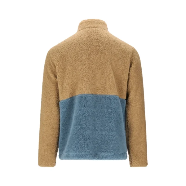 Ανδρική ζακέτα φλίς Slope Katau Teddy Zip σε petrified oak χρώμα διαθέσιμο στο ns97.gr Kastoria