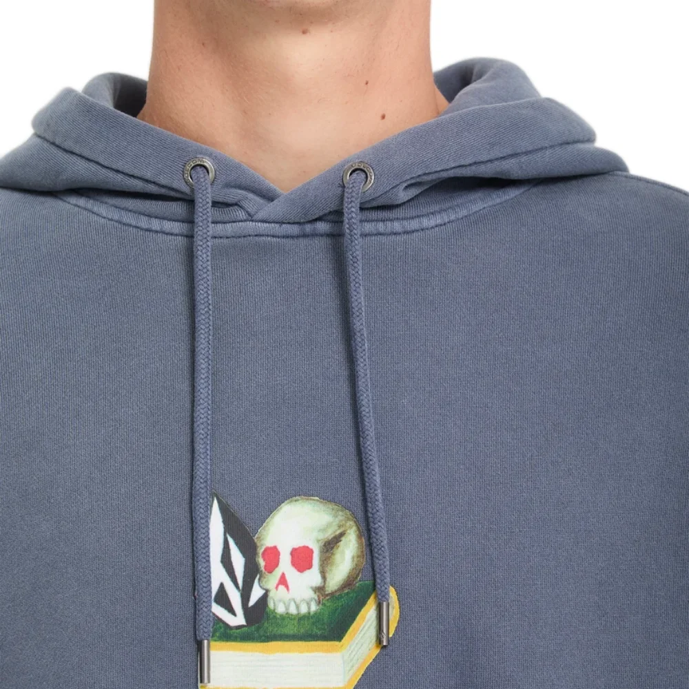 Ανδρικό φούτερ με κουκούλα Volcom Boiler Hoodie σε storm blue χρώμα διαθέσιμο στο ns97.gr Kastoria.