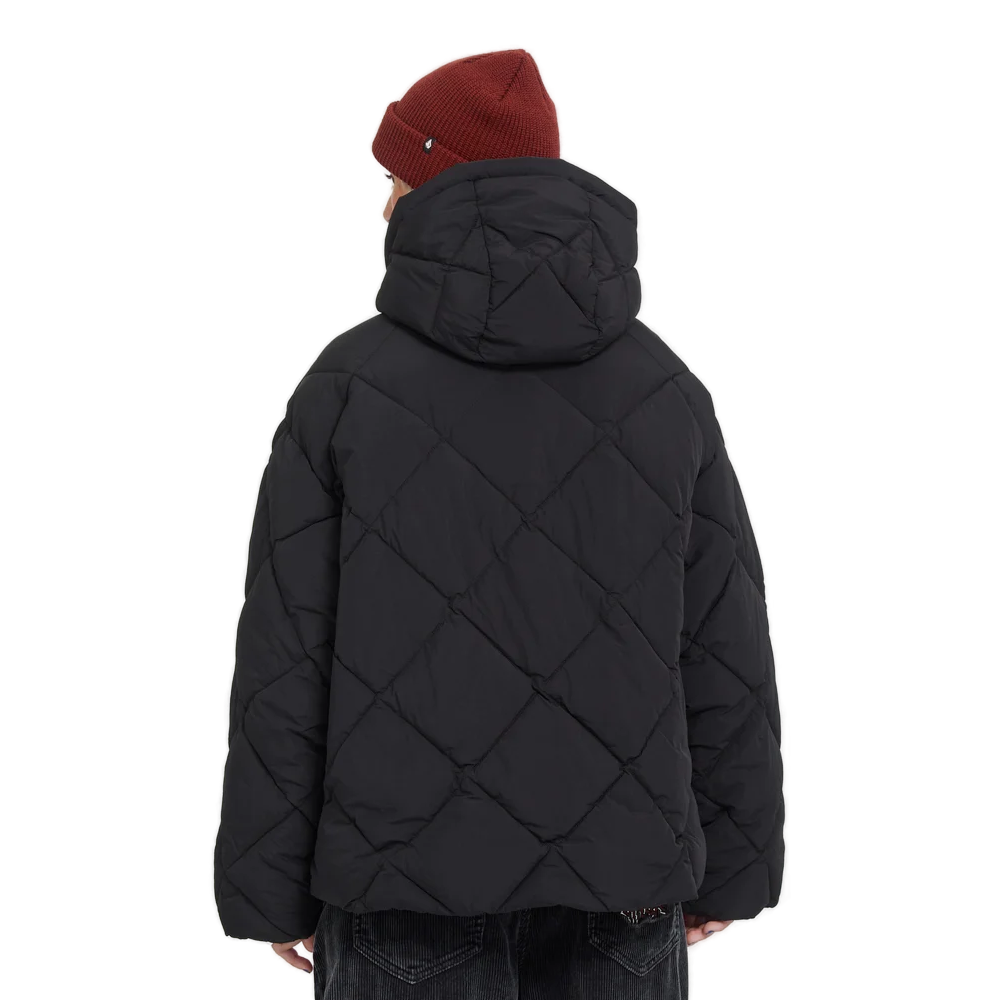 Γυναικείο κοντό μπουφάν puffer Volcom Out Of Boxy Puffer Jacket σε μαύρο χρώμα διαθέσιμο στο ns97.gr Kastoria.