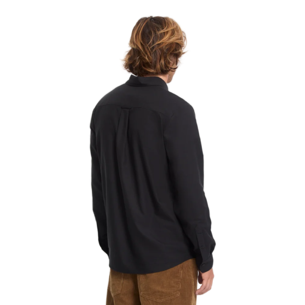 Ανδρικό μακρυμάνικο πουκάμισο Volcom Veeco Oxford Shirt σε μαύρο χρώμα διαθέσιμο στο ns97.gr Kastoria.